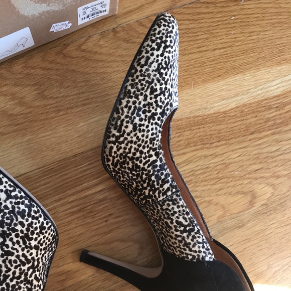 Madewell Maddie mohair speckled suede heels - Picture 8 of 10